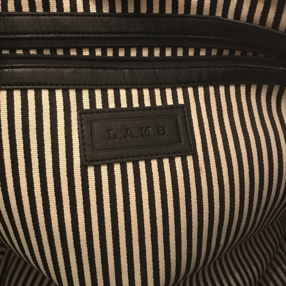 Rare L.A.M.B. Huntley Shoulder Vintage Tote Bag Neon Rasta Ombre Gwen Stefani - Picture 4 of 7